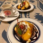 ハンバーグ&カフェ ロータスビー - 黒糖カラメルプリンとホットコーヒー