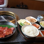 焼肉レストラン よりよい - ハラミ定食　１１５０円