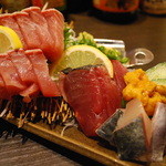 豪華な刺身盛り合わせ（２人前）