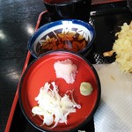 したかわら - 薬味♪(葱・山葵・大根おろし)