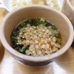 天かすとネギを入れてみる！！