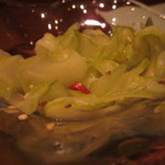 セロリの浅漬けごま風味　シャキシャキで美味しい！