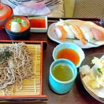 江井島酒館 明石ブルワリー - 天ざるにぎり定食