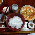 Mizudaki Manjirou - 親子丼別盛り