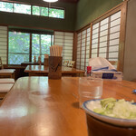 Jindaiji Soba Aokiya - 店内は涼しく綺麗