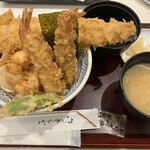 日本橋 天丼 金子半之助 - 江戸前天丼の味噌汁セット