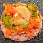ビストロ ボンクール - ・鴨・豚の煮こごり、山菜添え