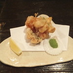 酒盃 - 海老とユリ根の天ぷら