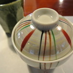 繭玉 - 椀物：桜饅頭