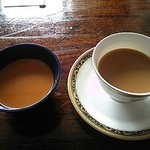 cafe RIN - コーヒー、白ゴマプリン
            