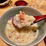 鮨処 池上 - 毛蟹の豆乳蒸し