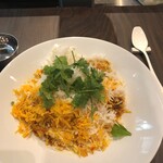 ビリヤニ大澤 - 【チキンビリヤニ】フルサイズ(大盛り)3,000円　パクチーは今回特別やって