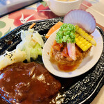 Kaitakuya - ハンバーグとカニクリームコロッケ