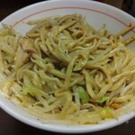 ラーメン二郎 - 混ぜました