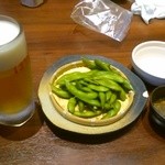 はなの舞 - 枝豆とビール