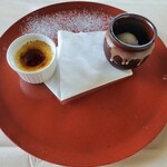 アル・ケッチァーノ  - ◆本日のドルチェ ・クレームブリュレ・梅酒のシャーベット