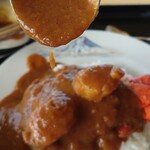 グリル - カレーをかける①