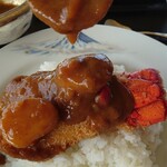 グリル - カレーをかける③