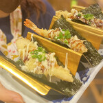 3 types of Sushi tempura dogs