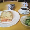 cafe PATIO - 料理写真:クロックムッシュセット700円（ドリンク代＋300円）