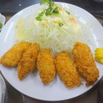 かつぎや - カキフライ定食(アップ)