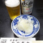 Katsugiya - ノンアルコールビールとお通し
