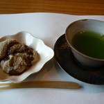 料理屋くおん - ☆デザートは本蕨餅＆煎茶☆