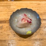 天ぷら たけうち - 朝じめの鯛