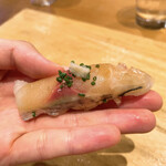 天ぷら たけうち - 天草のアジ