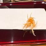 天ぷら たけうち - 車海老の足