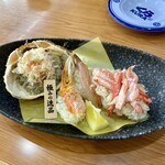 Muten Kurazushi - 蟹づくし。1260円！