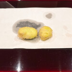 天ぷら たけうち - 余市のそら豆