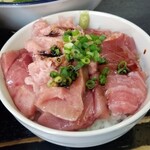 塩そば専門店 桑ばら - 今日の裏ご飯 本鮪中トロ、ネギトロ丼