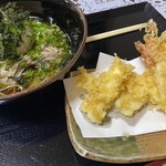 山さと - イカ天、エビ天、おろし蕎麦