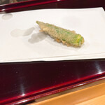 天ぷら たけうち - 糸島のオクラ