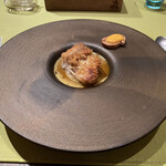 モノリス - ❼甘鯛のポワレ、スープドポワソン、コウイカのソテー。