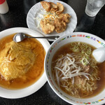 台南麺かちかち山 - 天津飯セット（980円）