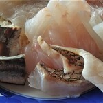 夕日の見える丘 - 酢〆鯵、鯛炙り