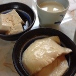 島とうふ屋 - 山芋豆腐と湯豆腐、豆乳。