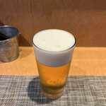 柴崎亭 - 生ビールで今日もお疲れ様でした。