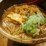 鳥八 - カレーそばハーフ美味しい