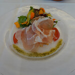 リストランテ・マッサ - 狩野岩白桃と生ハム
