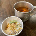 タイの食卓 クルン・サイアム - 生春巻きとお冷