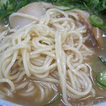 九ちゃんラーメン - こっさり（麺はこんな感じ）