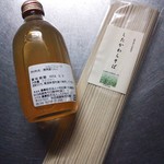 したかわら - 左:りんごジュース ￥100、右:そば(かんめん) ￥200