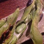 厳選地酒と本格焼酎の店 うみんちゅ - Ｈ25.03　焼きそら豆