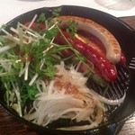 厳選地酒と本格焼酎の店 うみんちゅ - Ｈ25.03　川場五色ソーゼージ盛り合わせ