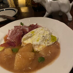 Bistro Gallo - ブラッターチーズレギュラー、生ハム、フルーツ（桃）