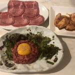 焼肉キッチン 一龍 - 塩たん・和牛ユッケ・和牛パイプ