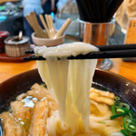 葉隠うどん - ごぼう（麺アップ）